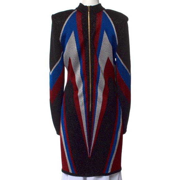 Balmain Paris Flash-Knit Cocktail Dress 👩🏼‍🎤👨‍🎤🎉🥂🍾🎊 - Picture 5 of 10